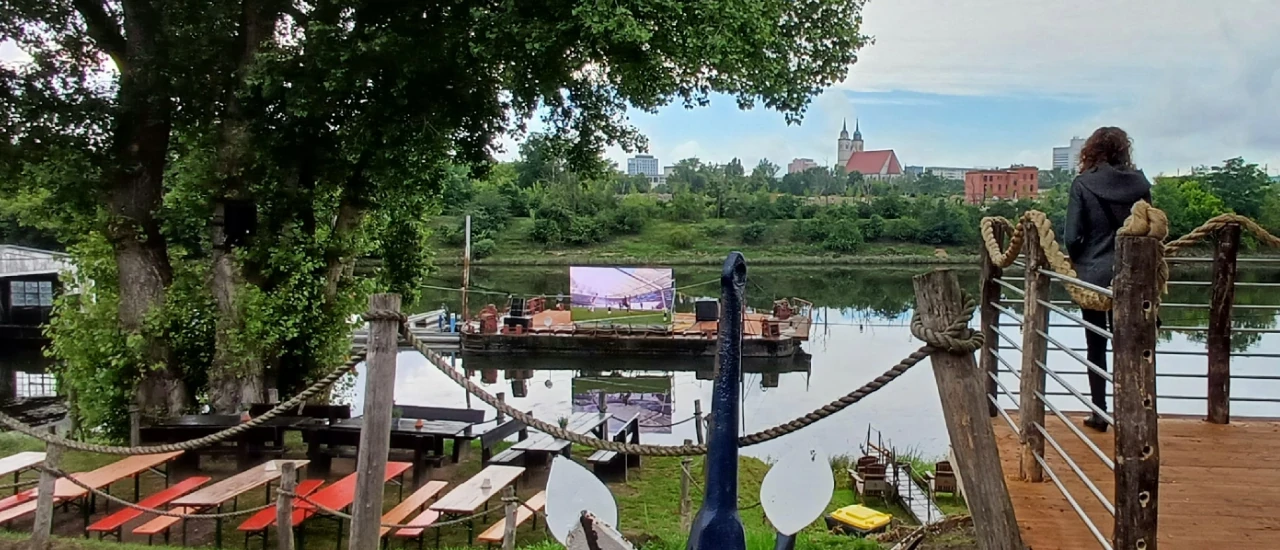 Mandantenabend im Winterhafen Magdeburg mit Public Viewing